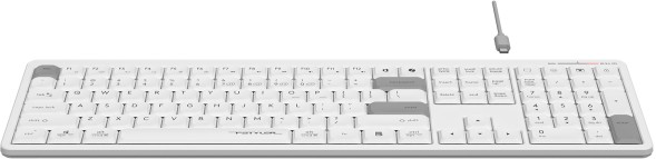 Клавиатура A4Tech Fstyler FBX55C белый USB беспроводная BT/Radio slim Multimedia (FBX55C)
