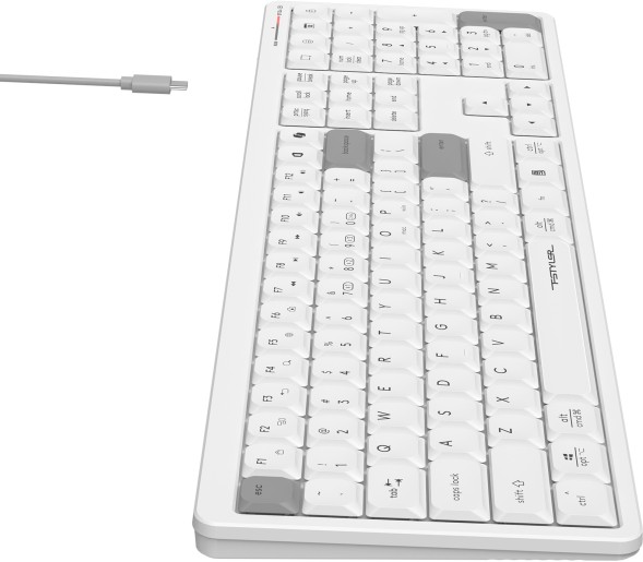 Клавиатура A4Tech Fstyler FBX55C белый USB беспроводная BT/Radio slim Multimedia (FBX55C)