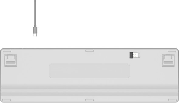 Клавиатура A4Tech Fstyler FBX55C белый USB беспроводная BT/Radio slim Multimedia (FBX55C)