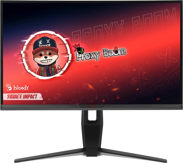 Монитор Bloody 24.5&amp;quot; MN251F серый IPS LED 1ms 16:9 HDMI M/M матовая HAS Piv 320cd 178гр/178гр 1920x1080 200Hz G-Sync DP FHD USB 4.3кг