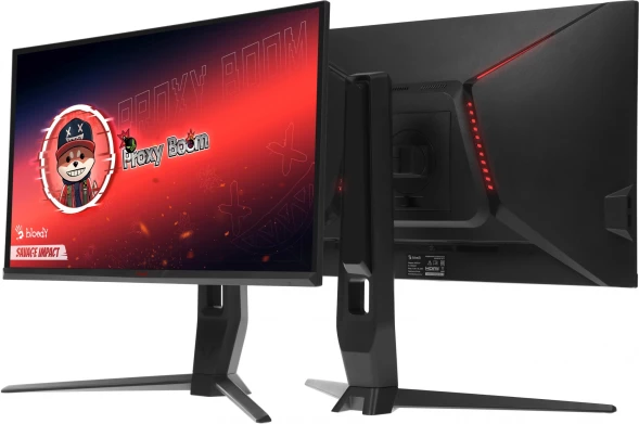 Монитор Bloody 24.5&amp;quot; MN251F серый IPS LED 1ms 16:9 HDMI M/M матовая HAS Piv 320cd 178гр/178гр 1920x1080 200Hz G-Sync DP FHD USB 4.3кг