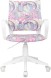 Кресло детское Бюрократ BUROKIDS 1 W мультиколор луна розовая крестов. пластик пластик белый