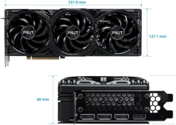 Видеокарта Palit PCI-E RTX5070 GAMINGPRO OC NVIDIA GeForce RTX 5070 12Gb 192bit GDDR7 2325/28000 HDMIx1 DPx3 HDCP Ret