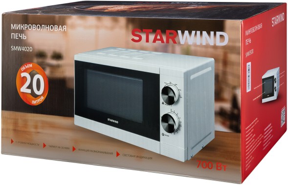 Микроволновая Печь Starwind SMW4020 20л. 700Вт белый