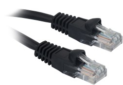 Патч-корд Buro UTP 4 пары cat5E CCA molded 1.5м черный RJ-45 (m)-RJ-45 (m)