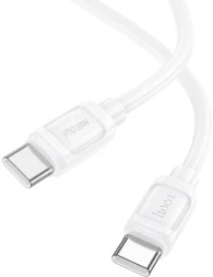 Кабель Hoco X115 52001 USB-C-USB-C 1.2м белый