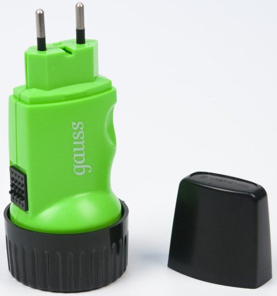 Фонарь ручной Gauss GFL103 черный 1Вт лам.:светодиод. (GF103)