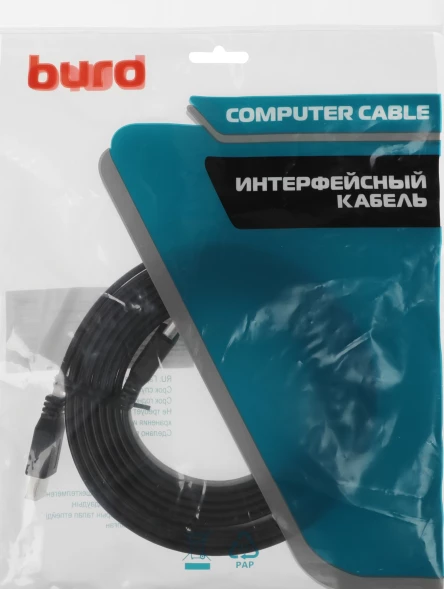Кабель аудио-видео Buro BU-HDMI-FLAT-v1.4-3m HDMI (m)/HDMI (m) 3м. черный