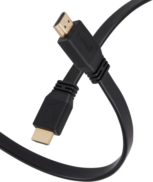 Кабель аудио-видео Buro BU-HDMI-FLAT-v1.4-3m HDMI (m)/HDMI (m) 3м. черный