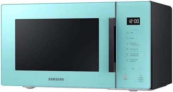 Микроволновая Печь Samsung MG23T5018AN/BW 23л. 800Вт мятный/черный