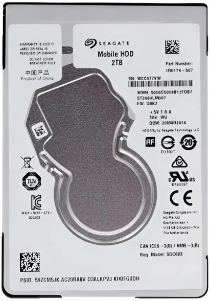 Жесткий диск Seagate SATA-III 2TB ST2000LM007 Notebook Mobile 4KN (5400rpm) 128Mb 2.5&amp;quot;