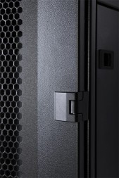 Шкаф серверный ЦМО (ШТК-СП-48.8.12-44АА-9005) напольный 48U 800x1130мм пер.дв.перфор. задн.дв.перфор. 2 бок.пан. 1350кг черный 890мм 170кг 180град. 2215мм