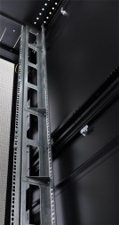 Шкаф серверный ЦМО (ШТК-СП-48.8.12-44АА-9005) напольный 48U 800x1130мм пер.дв.перфор. задн.дв.перфор. 2 бок.пан. 1350кг черный 890мм 170кг 180град. 2215мм