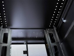 Шкаф серверный ЦМО (ШТК-СП-42.8.10-48АА-9005) напольный 42U 800x930мм пер.дв.перфор. задн.дв.перфор.2-хст. 2 бок.пан. 1350кг черный 690мм 180град. 1950мм