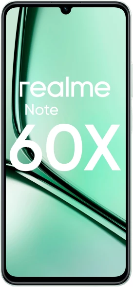 Смартфон Realme RMX3938 Note 60х 128Gb 4Gb зеленый моноблок 3G 4G 2Sim 6.74&amp;quot; 720x1600 Android 14 8Mpix 802.11 a/b/g/n/ac GPS GSM900/1800 GSM1900 A-GPS microSD max2048Gb
