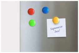 Магнит Silwerhof Classic для досок пластик ассорти d40мм круглый (упак.:4шт)