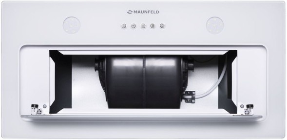 Вытяжка встраиваемая Maunfeld TRAPEZE 601GG белый управление: кнопочное (1 мотор)