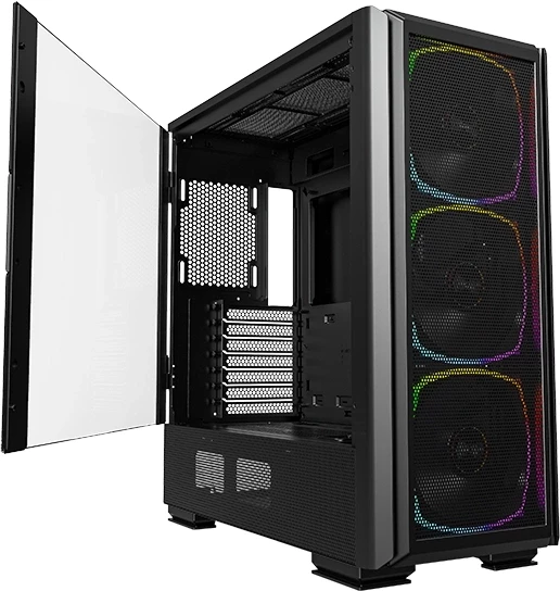 Корпус Montech Sky Two GX черный без БП ATX 11x120mm 2x140mm 2xUSB3.0 audio bott PSU