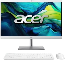Моноблок Acer Aspire C24-195ES 23.8&amp;quot; Full HD Core Ultra 5 125U (1.3) 16Gb SSD512Gb Graphics CR Eshell GbitEth WiFi BT 65W клавиатура мышь Cam серебристый 1920x1080