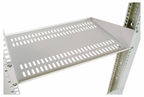 Полка стационарная ЦМО МС-40 2U нагр.:15кг. 19&amp;quot; 400мм серый (упак.:1шт)