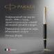 Ручка перьев. Parker 51 Premium (CW2169030) Black St.Steel GT F сталь нержавеющая подар.кор.