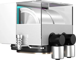 Система водяного охлаждения PcCooler DS360 WH Soc-AM5/AM4/1151/1200/1700 белый 4-pin Al LCD 300W Ret (DS360-WHNWXX-GL)