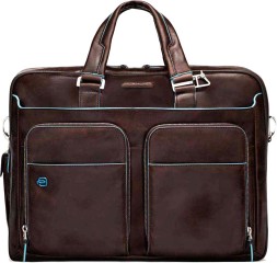 Деловая сумка Piquadro Blue Square CA2765B2/MO с отделением для ноутбука 15&amp;quot; коричневая натур.кожа