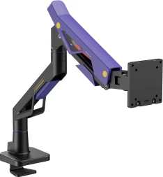 Кронштейн для мониторов Ultramounts UM741BP черный/фиолетовый 24&amp;quot;-57&amp;quot; макс.30кг крепление к столешнице поворот и наклон