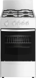 Плита газовая Darina 1A GM341 105 W белый, 4 конфорки, духовка 50 л, без крышки