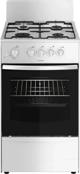 Плита газовая Darina 1A GM341 105 W белый, 4 конфорки, духовка 50 л, без крышки