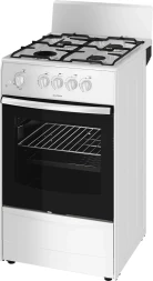 Плита газовая Darina 1A GM341 105 W белый, 4 конфорки, духовка 50 л, без крышки