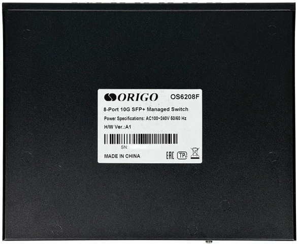 Коммутатор Origo OS6208F OS6208F/A1A (L2) 8SFP+ управляемый