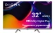 Телевизор LED Digma 32&amp;quot; DM-LED32SBB39 Android TV Frameless Metal темно-серебристый/серебристый HD 60Hz DVB-T DVB-T2 DVB-C DVB-S DVB-S2 USB WiFi Smart TV