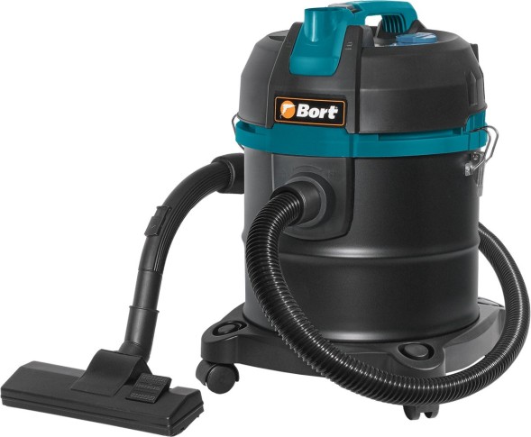 Строительный пылесос Bort BSS-1220 1200Вт (уборка: сухая/влажная/выдув/сбор воды) черный