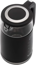 Чайник электрический Vitek VT-8827 1.7л. 2200Вт черный корпус: стекло/металл