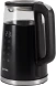 Чайник электрический Vitek VT-8827 1.7л. 2200Вт черный корпус: стекло/металл