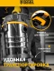 Строительный пылесос Denzel RVC30 1400Вт (уборка: сухая/влажная/выдув/сбор воды) серебристый