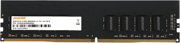 Память DDR4 8Gb 2666MHz Digma DGMAD42666008D RTL PC4-21300 CL19 DIMM 288-pin 1.2В dual rank Ret