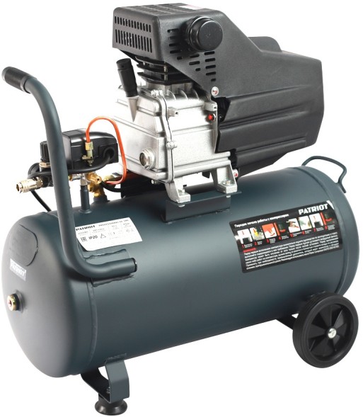 Компрессор поршневой Patriot Professional 50-340 масляный 340л/мин 50л 2000Вт черный