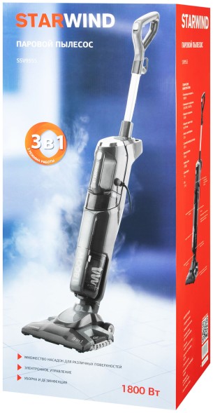 Пылесос паровой Starwind SSV9555 1800Вт темно-серый/серебристый