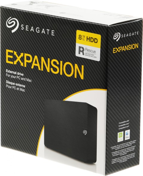 Жесткий диск Seagate USB 3.0 8Tb STKP8000400 Expansion 3.5&amp;quot; черный