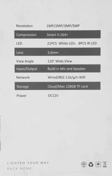 Камера видеонаблюдения IP Tantos iЛюстра Wi-Fi 3.6-3.6мм корп.:черный (00-00305938)