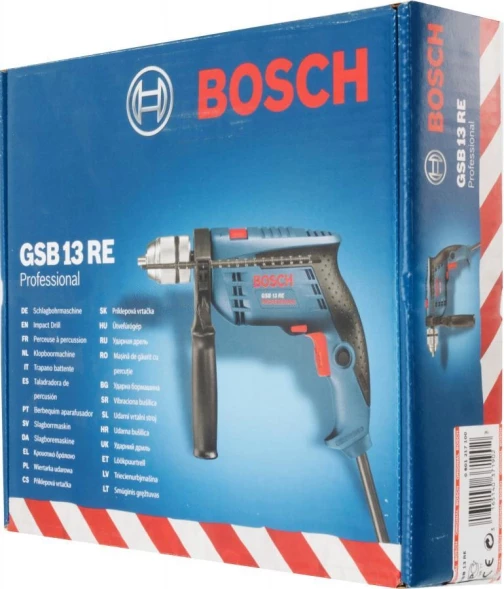 Дрель ударная Bosch GSB 13 RE Professional 600Вт патрон:быстрозажимной реверс (0601217100)