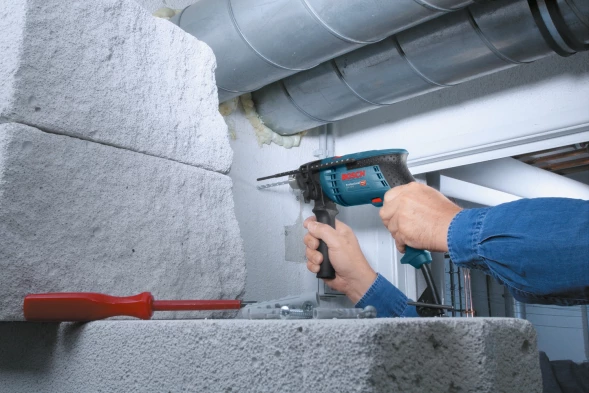 Дрель ударная Bosch GSB 13 RE Professional 600Вт патрон:быстрозажимной реверс (0601217100)