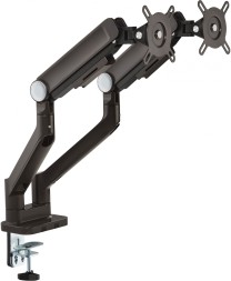 Кронштейн для мониторов Ultramounts UM733BR черный/коричневый 17&amp;quot;-32&amp;quot; макс.8кг крепление к столешнице поворот и наклон