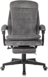 Кресло руководителя Бюрократ T-9950MSG-F Fabric серый Light-19 крестов. пластик подст.для ног