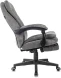 Кресло руководителя Бюрократ T-9950MSG-F Fabric серый Light-19 крестов. пластик подст.для ног