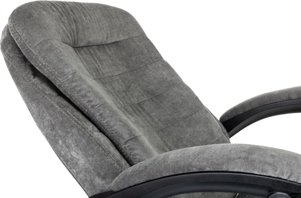 Кресло руководителя Бюрократ T-9950MSG-F Fabric серый Light-19 крестов. пластик подст.для ног