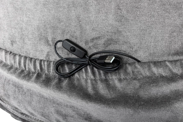 Кресло руководителя Бюрократ T-9950MSG-F Fabric серый Light-19 крестов. пластик подст.для ног