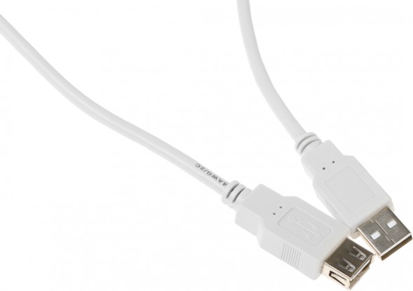 Кабель-удлинитель Ningbo USB A(m) USB A(f) 3м серый